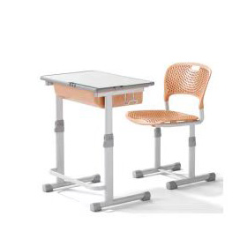 School desk and chair